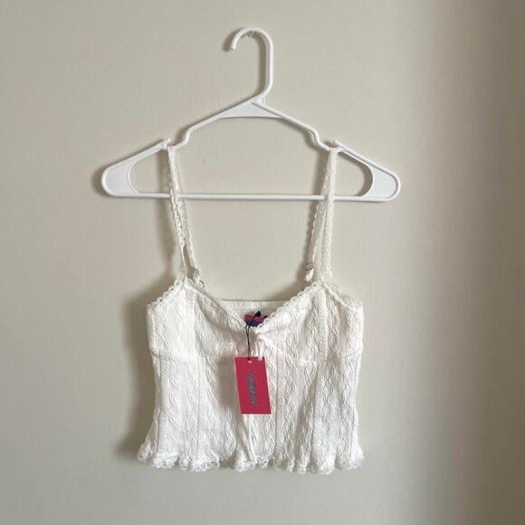 Edikted Tops - Edikted Women's White Vest
